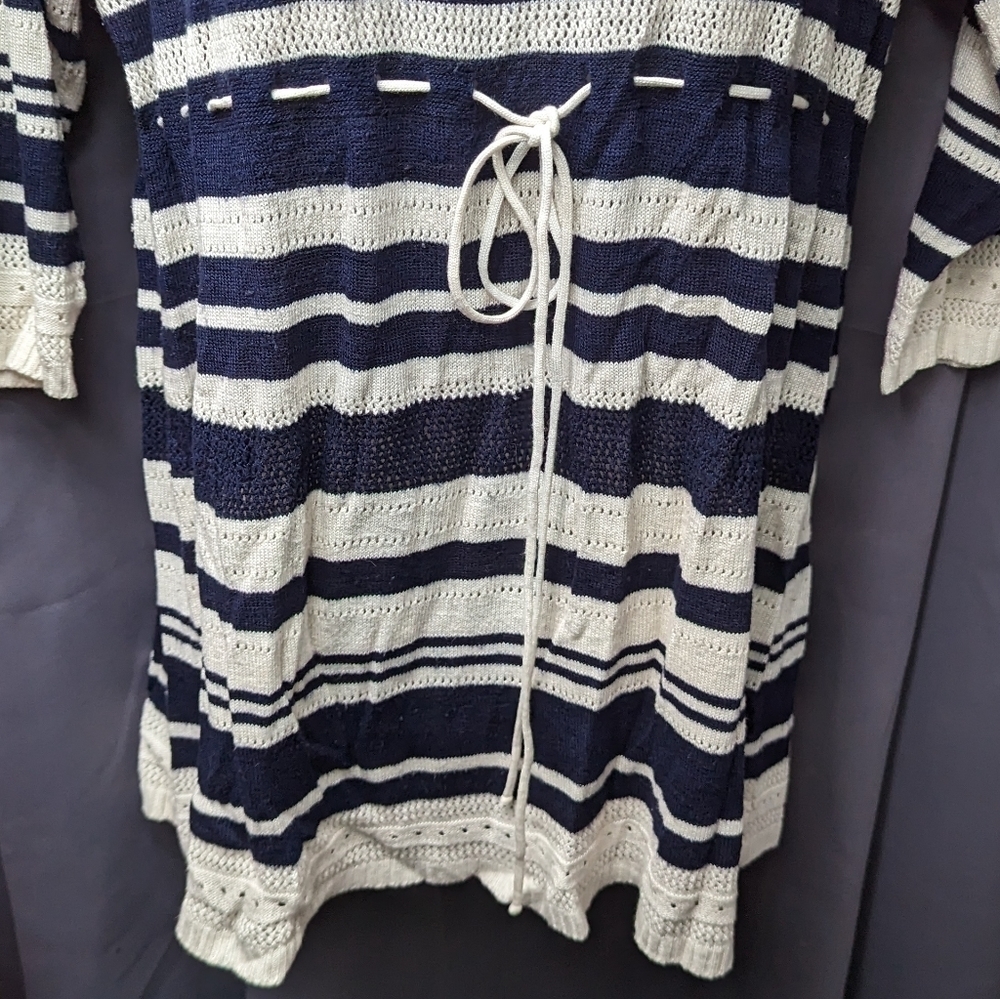 Motherhood Maternity Striped Babydoll Sweater Sz L - Picture 4 of 13